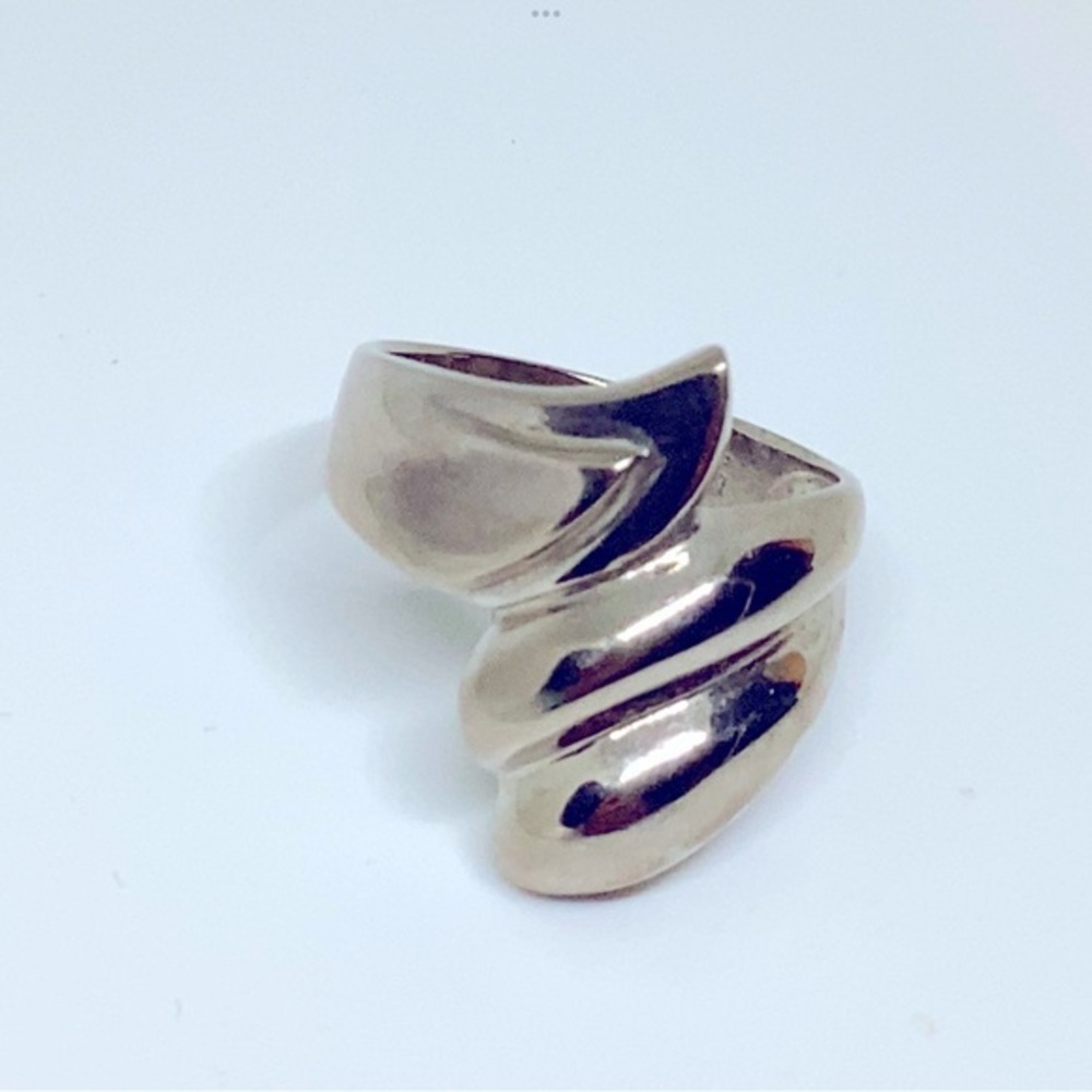 Spiral 925 Sterling Wrap Ring Sz 8 Vintage